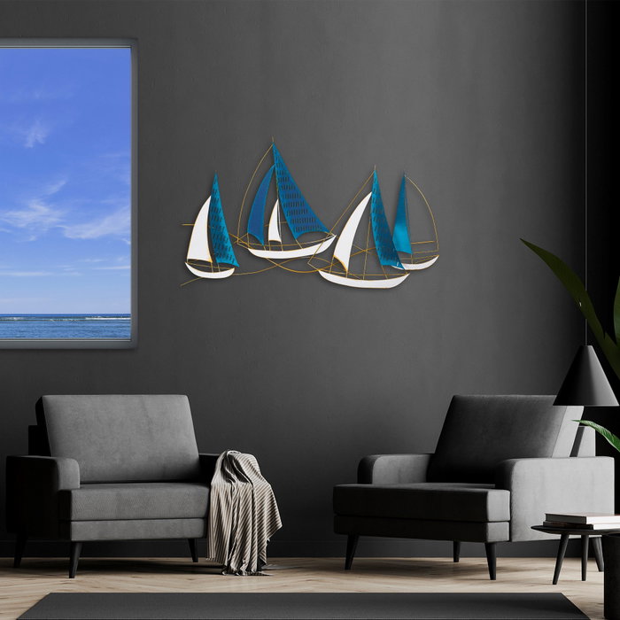 Wallity Barbaros Escultura de Pared de Metal Multicolor